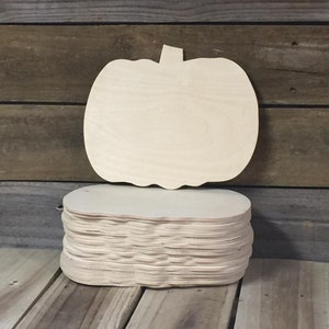 10 Pack of PUMPKIN 12&quot;x10&quot;x 1/5&quot; thick Unfinished Wooden Shape, Sign Blanks, Door hangers, ready to paint, Circles