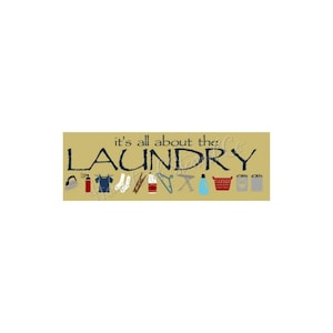 STENCIL, 7280 F,  6&quot;x24&quot;, Its all about the laundry, Craft Stencil, DIY, Painting Stencil,  Wall Stencil, Stencils, Wall Decor
