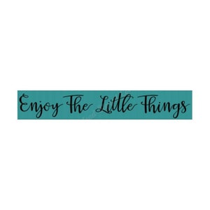 STENCIL, 7586 F, 6&quot;X24&quot;, Enjoy The Little Things, Painting Template, Craft Stencil, DIY, Painting Stencil, Wall Stencil