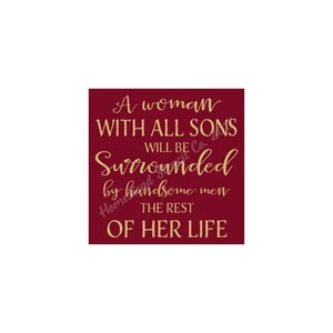 STENCIL, 7845 U  12&quot;x12&quot;, A Woman With All Sons,  Painting Template, Craft Stencil, DIY, Painting Stencil,  Wall Stencil, Stencils