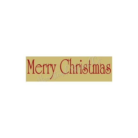 STENCIL 7366 A 4x12 Merry Christmas Stencils | Etsy