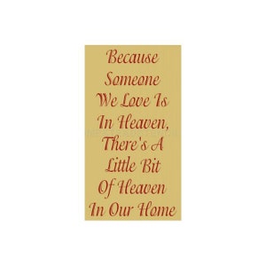 STENCIL, 5744 O, 6&quot;x12&quot;, Because Someone We Love Is,  Stencils, Craft Stencil,  Wall Stencil, DIY ,  Wall Stencil, Stencils, Wall Decor
