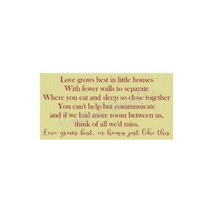 STENCIL, 7294 J, 11&quot;x20&quot;,  Love grows best in little houses Painting Template, Craft Stencil, DIY, Painting Stencil, Wall Stencil