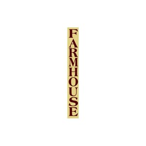 Farmhouse Vertical Reusable Stencil: DIY Wall Decor (8&quot;x42&quot;) 7083 KQ
