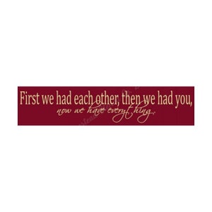 STENCIL, 7605 KG, 8&quot;x30&quot;, First We Had Each Other, Reusable Stencil, Painting Stencils, Craft Stencil, Stencils, Stencil Template, DIY,