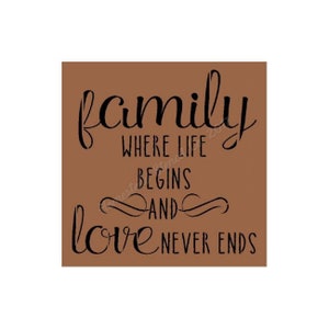 STENCIL, 7665 U, 12&quot;x12&quot;, Family where life begins, Stencils, Craft Stencil,  Wall Stencil, DIY, Wall Stencil, Reusable Sign Stencil
