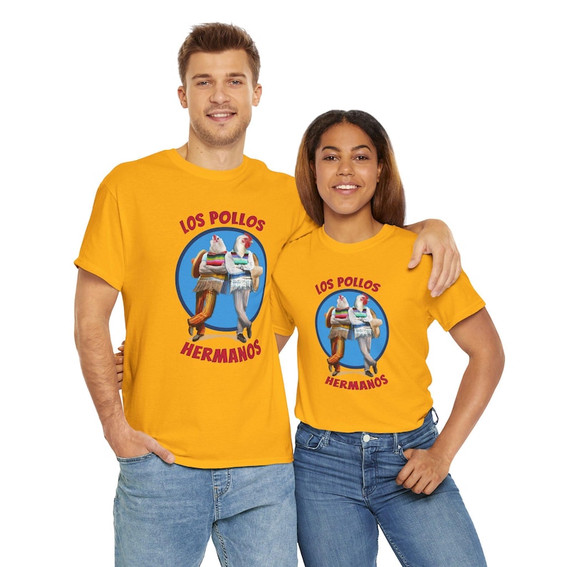 T-Shirt Los Pollos Hermanos – Divertente Serie TV Breaking Bad – Cotone Verde – Taglia M