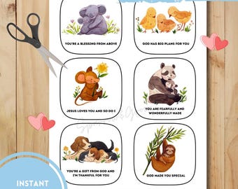Christian Valentine's for Kids, Christian Valentine's Day for Kids, Bible Valentines, Valentines Cards Printable, Valentines Classroom Print