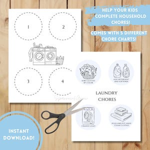 Chore Chart, Kids Chore Tracker, Daily Routine, Kids Cleaning List, Kids Cleaning Tracker, Cleaning Log, Cleaning Chore Chart for Kids