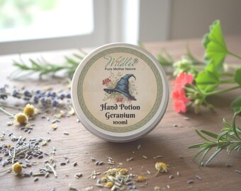 Natürliche Handcreme - Wildlee Hand Potion mit Geranie - 100ml