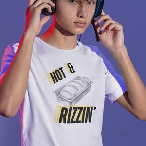 Hot and Rizzin' Shirt, Rizz Shirt, Serving Rizz Shirt, Unisex Jersey Short Sleeve Tee