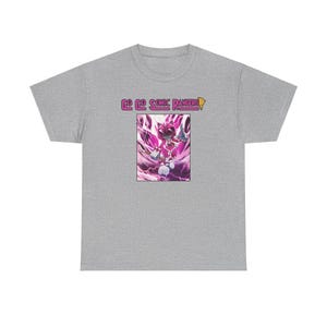Unique Sonic x Pink Power Ranger Tee - Colorful Graphic T-Shirt, Sonic Rangers Cross-Over Fan Art Shirt