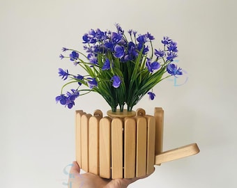 Handmade Wood Piano Key Coat Rack: Flip Down Wall Hooks, Planter Holder