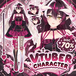 Custom Vtuber Model Live2d Commission | Vtuber Commission | Pngtuber | Vtuber male & female | Vtuber model | Vtuber Assets | Fully Rigged