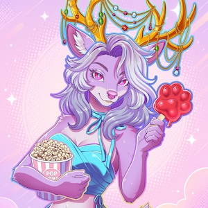 Furry-Kunst-Auftrag: Furry-PFP, Fursona-Avatar, Anthro-Charakter