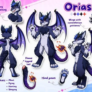 カスタム・ファーリー参考シート：ファーソナ参考シート、ファーリーアート、人獣混合参考シート、ファーリー・アドプト