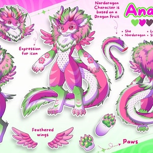 Fiche de référence personnalisée sur les furries : conception de personnages anthropoïdes