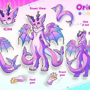 Hoja de referencia personalizada de furries: Diseño de personajes antropomórficos