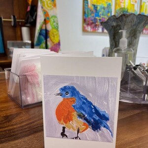 Little Blue Bird Card with envelope