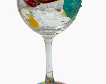 Colorful Wine Glass