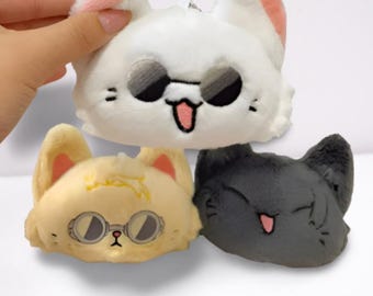 Pelúcias de presente de gato de personagem de anime JJK - Gojo - Geto - Nanami - Itadori - Megumi