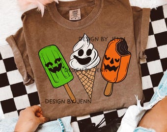 Spooky Halloween  digital PNG party, preppy,viral t shirt png ,mug png, trendy png, dtf , png, sublimation  ,ice cream , popsicles