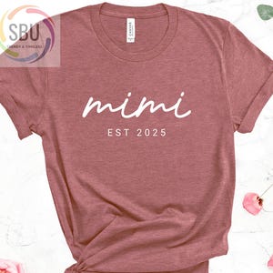 MIMI Sweatshirt, Personalized Mimi Sweatshirt, Grandma-life, Mimi Shirt, Mother&#39;s Day Shirts, New Mom Shirt, Est Sweatshirt, Gift for Mimi