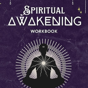 Spiritual Awakening Workbook, Journal, Meditation Journal, Chakra Healing and Balancing, Meditation Guide, Planner, Digital Download, Book
