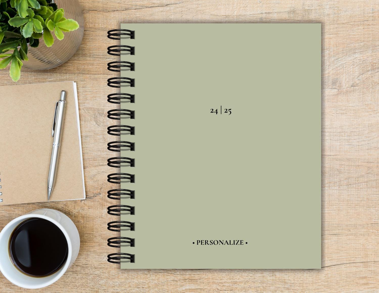 Personalized Planner 2025/Weekly Planner/December 2024-December 2025/Monthly Calendar/Meal Planning/Minimal