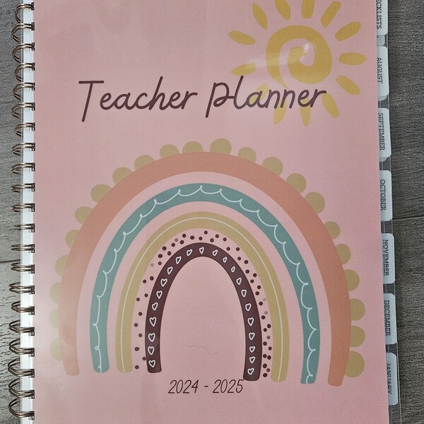 Customizable Teacher Planner 2024 2025 Etsy
