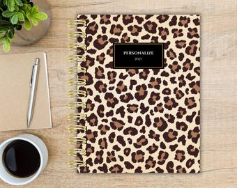 Personalized Planner 2025/Weekly Planner/December 2024-December 2025/Monthly Calendar/Meal Planning/Leopard