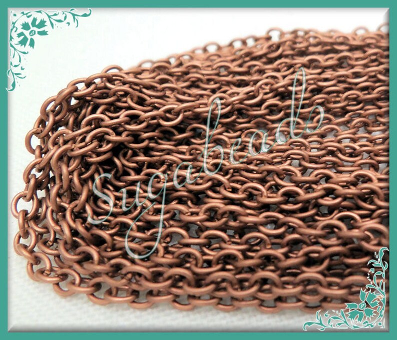 Bulk Copper Chain Copper Tone Cable Chain 32ft or 10 Meters | Etsy
