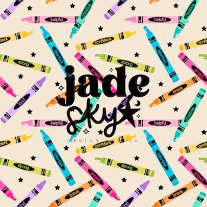 Fichier sans couture de crayons d'affirmation, retour à l'école sans couture, modèle sans couture de crayons de couleur