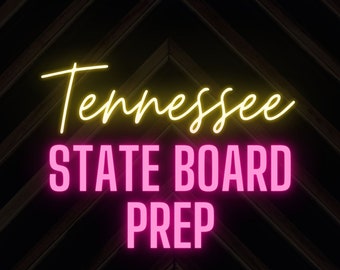 ¡La mejor guía de estudio y preparación para el examen teórico de la Junta Estatal de Cosmetología y Estética de Tennessee de 2026!