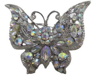 Aurora Borealis Kristall Schmetterling Insekt Brosche Pin