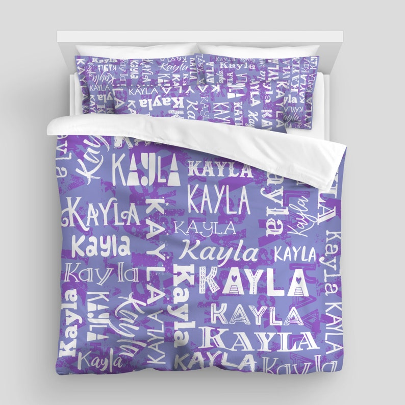 Personalized Custom Name Comforter Duvet Kids Boys Girls 50