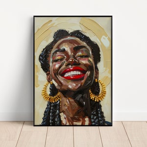 Black Women Art Prints, Fashionable African American Art, Contemporary Digital Artwork, Statement Wall Decor