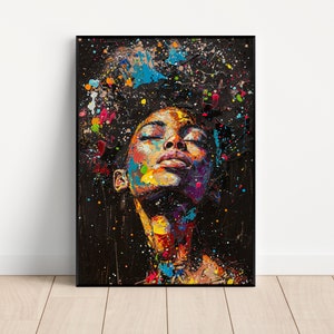 Black art, black wall art, black woman wall art, black woman art, african american wall art, black art print, book, digital download