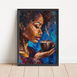 Black Girl Wall Art, African American Wall Art for Black Women, Black Woman Art, African American Art, Modern Black Art Decor
