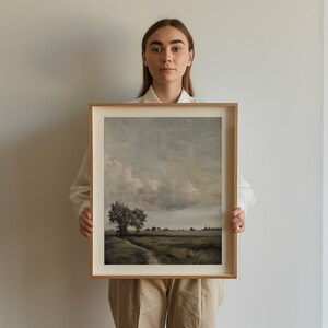 Dutch Landscape Painting Digital Download, Countryside Painting Download, Oil Painting, Vintage Home Decor, Cottage Wall Art, Landscape Art