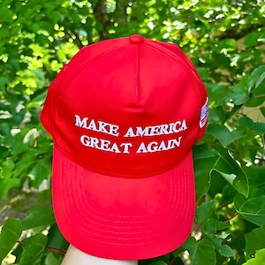 Red MAGA Hat: Embroidered Unisex Cotton Cap