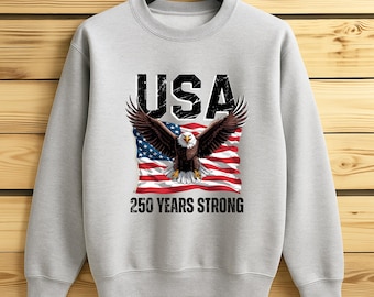 American Eagle 4th of Jul Shirt: 250 Jahre starke USA - Handgemacht
