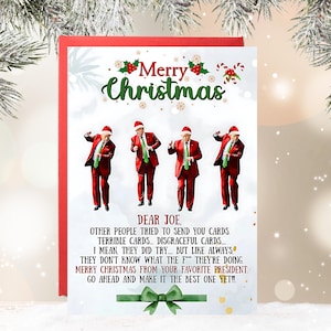 Funny Trump Christmas Card: Personalized Conservative Holiday Card