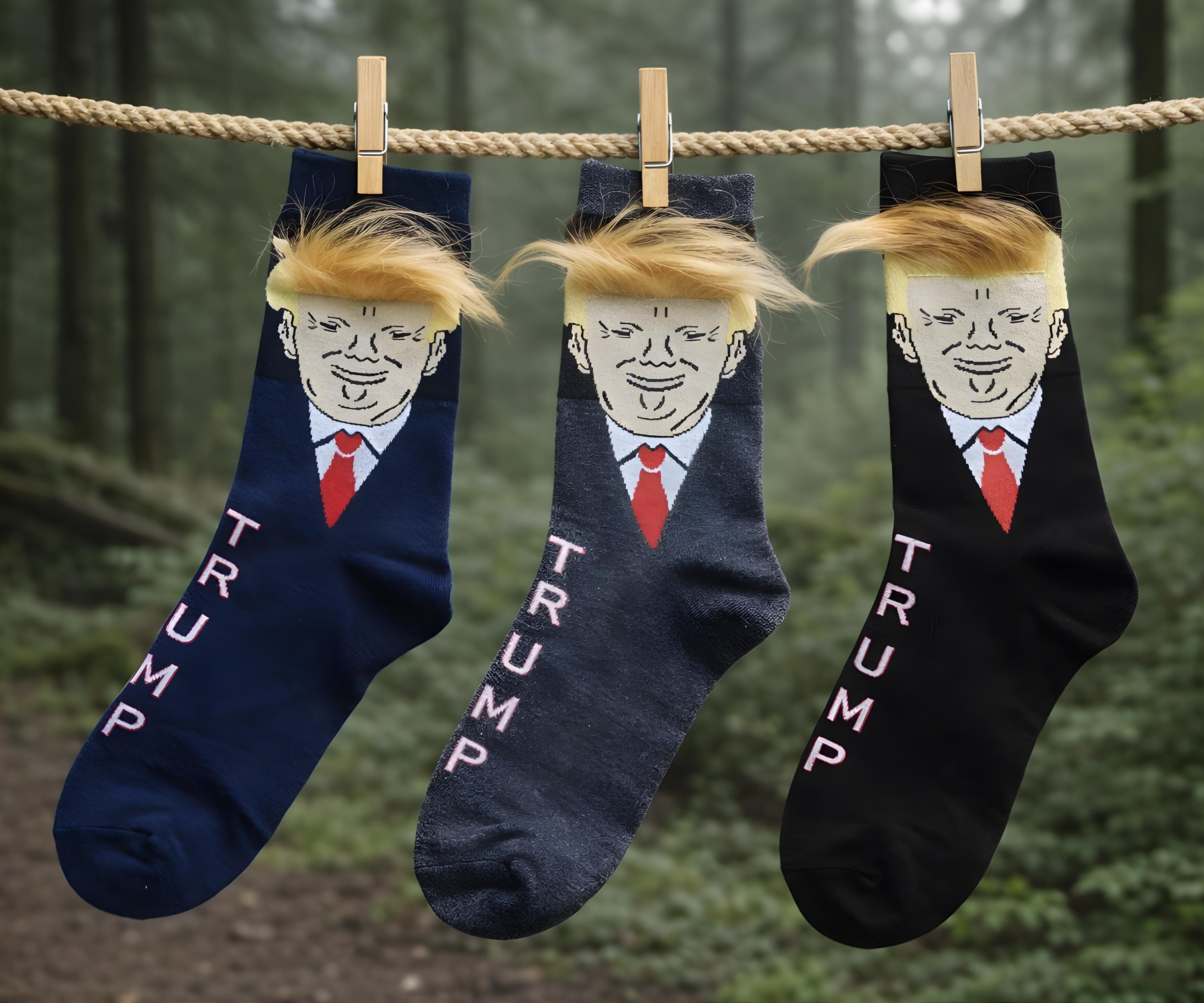 Chaussettes Humoristiques Donald Trump - Make America Great Again - Taille Unique - Neuf