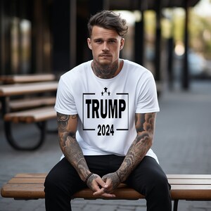 Trump 2024 Unisex T-Shirt: Cotton-Poly Blend, Election Gear