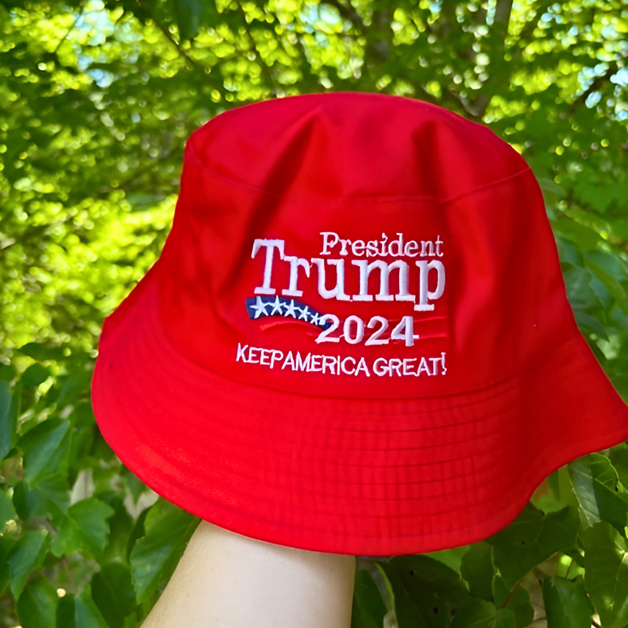 Trump Bucket Hat 45Th President Donald Trump Keep America Great 2024