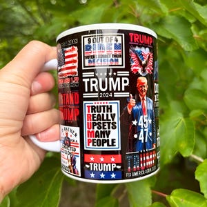 Trump 2024 Coffee Mug: Patriotic Republican Gift