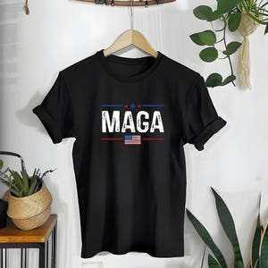 MAGA American Flag Shirt: Patriotic Trump 2024 Tee