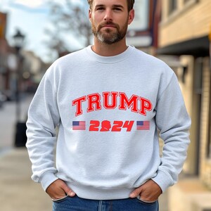 Trump 2024 Sweatshirt: MAGA Republican Gift, Made in USA