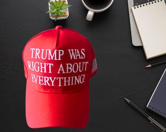 Chapéu Trump estava certo: boné patriótico bordado, presente de brincadeira para apoiadores de Trump 45-47